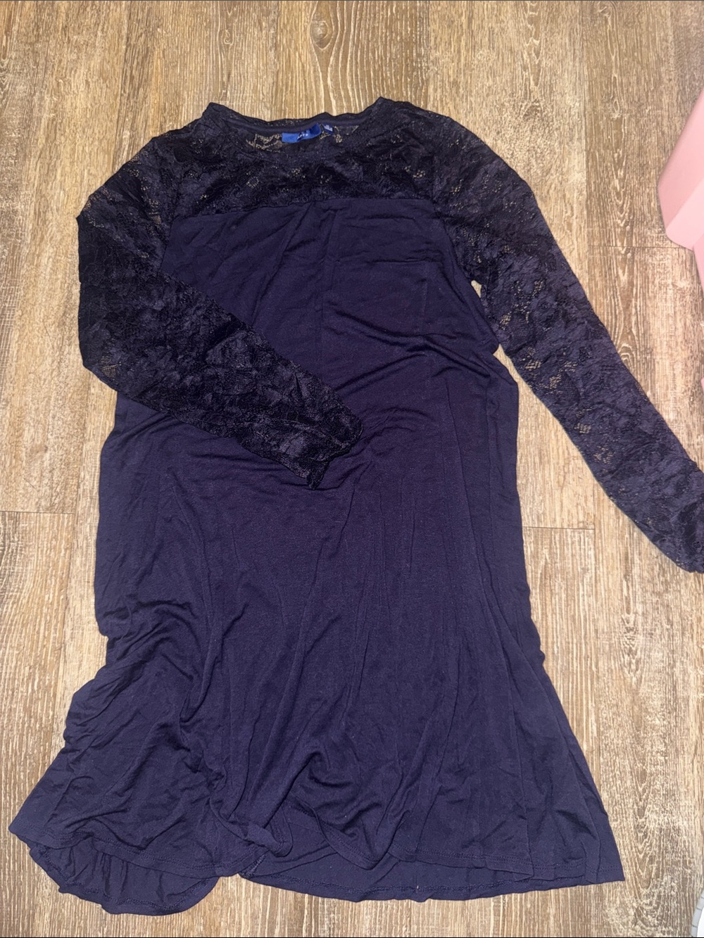 Apt. 9 Navy Long Sleeve Lace Dress